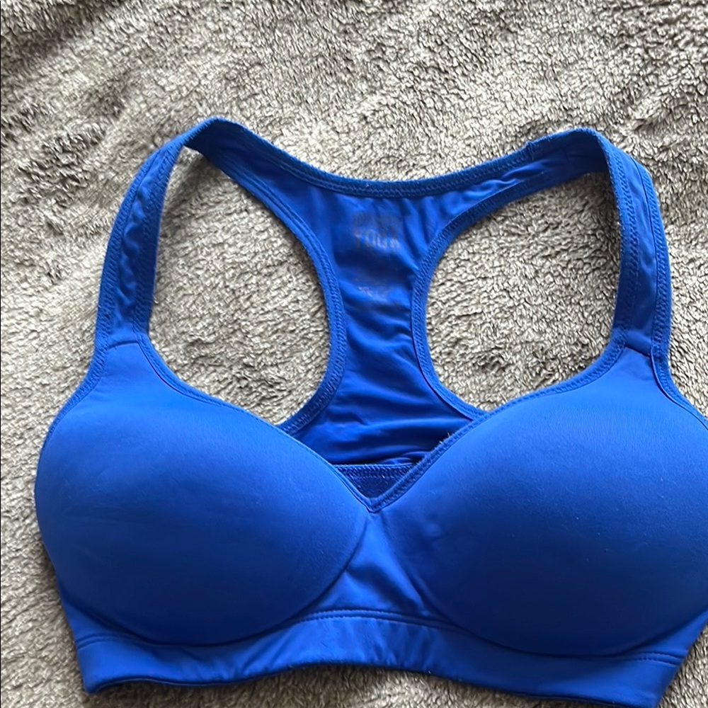 Vibrant Blue Racerback Intimates Bra with Wide Straps
